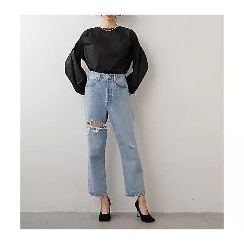 【ウィムガゼット/Whim Gazette】の【AGOLDE】90 s CROPデニム 人気、トレンドファッション・服の通販 founy(ファニー) 　ファッション　Fashion　レディースファッション　Fashion for Women　ヴィンテージ　Vintage Style　クラシカル　Classical, Vintage-Inspired　クラシック　Classic, Timeless Style　ストレッチ　Stretch, Stretchy Fabric　ストレート　Straight, Straight Cut　ダメージ　Distressed, Destroyed　デニム　Denim, Jeans Material　トレンド　Trend, Trending Now　ファブリック　Fabric, Textile　フェミニン　Feminine, Girly　フロント　Front, Front Design　おすすめ　Recommended / Our Picks　エレガント 上品　Elegant　other-2|ID: prp329100004458552 ipo3291000000031236854