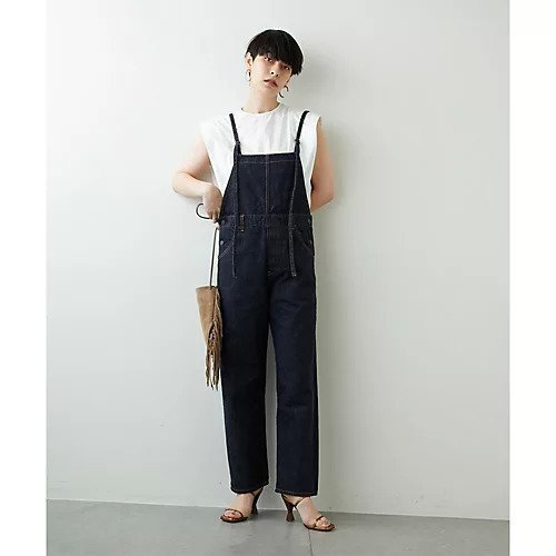 【ウィムガゼット/Whim Gazette】のワンウォッシュDENIMオールインワン インテリア・キッズ・メンズ・レディースファッション・服の通販 founy(ファニー) 　ファッション　Fashion　レディースファッション　WOMEN　ワンピース　Dress　オールインワン ワンピース　All In One Dress　インディゴ　Indigo　シンプル　Simple　ストレート　Straight　デニム　Denim　フェミニン　Feminine　インディゴブルー|ID: prp329100004458554 ipo3291000000031209964