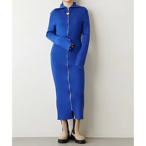【ウィムガゼット/Whim Gazette】の【GABRIELA COLL GARMENTS】ニットZIPワンピース 人気、トレンドファッション・服の通販 founy(ファニー) 　ファッション　Fashion　レディースファッション　WOMEN　ワンピース　Dress　アクセサリー　Accessories　エレガント 上品　Elegant　カーディガン　Cardigan　クラシカル　Classical　コレクション　Collection　シューズ　Shoes　シンプル　Simple　ジップ　Zip　ファブリック　Fabric　フィット　Fit　メンズ　Mens　リブニット　Rib Knit　ロング　Long　おすすめ　Recommend　 other-1|ID: prp329100004458568 ipo3291000000031209999