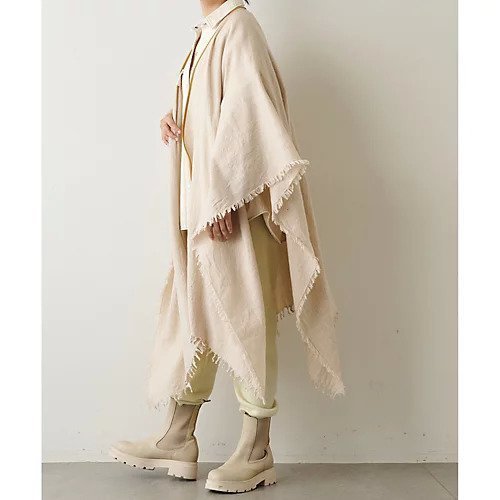 【ウィムガゼット/Whim Gazette】の【ASAUCE MELER】メリノリネンフリンジポンチョ 人気、トレンドファッション・服の通販 founy(ファニー) 　ファッション　Fashion　レディースファッション　WOMEN　アウター　Coat Outerwear　ポンチョ　Ponchos　春　Spring　ストール　Stall　トリミング　Trimming　フェイクレザー　Faux Leather　フリンジ　Fringe　ブルゾン　Blouson　ライダース　Riders　リネン　Linen　ロマンティック　Romantic　ロング　Long　夏　Summer　other-3|ID: prp329100004458602 ipo3291000000031236956