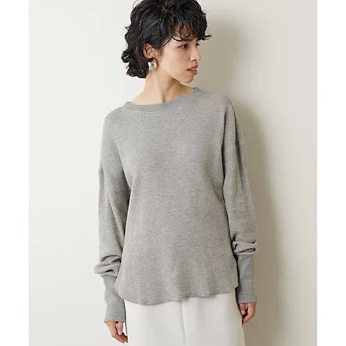 【ウィムガゼット/Whim Gazette】のエルボパッチプルオーバー 人気、トレンドファッション・服の通販 founy(ファニー) 　ファッション　Fashion　レディースファッション　Fashion for Women　トップス・カットソー　Cut & Sew Tops　カジュアルプルオーバー・ニットトップス　Pullovers & Knit Tops / Casual Pullovers　シンプル　Simple, Minimal　フロント　Front, Front Design　ボトム　Bottoms, Lower Wear　メランジ　Melange, Mixed Yarn　ワッフル　Waffle, Waffle Knit　2022年　2022　2022 春夏 S/S　Spring/Summer 2022 SS22　other-2|ID: prp329100004458623 ipo3291000000031236997
