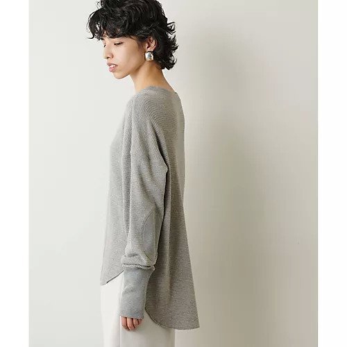 【ウィムガゼット/Whim Gazette】のエルボパッチプルオーバー 人気、トレンドファッション・服の通販 founy(ファニー) 　ファッション　Fashion　レディースファッション　Fashion for Women　トップス・カットソー　Cut & Sew Tops　カジュアルプルオーバー・ニットトップス　Pullovers & Knit Tops / Casual Pullovers　シンプル　Simple, Minimal　フロント　Front, Front Design　ボトム　Bottoms, Lower Wear　メランジ　Melange, Mixed Yarn　ワッフル　Waffle, Waffle Knit　2022年　2022　2022 春夏 S/S　Spring/Summer 2022 SS22　other-3|ID: prp329100004458623 ipo3291000000031236998
