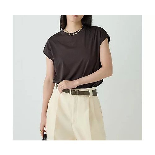 【カオス/Chaos】のCRアームレットT インテリア・キッズ・メンズ・レディースファッション・服の通販 founy(ファニー) ファッション Fashion レディースファッション Fashion for Women フレンチ French, French Style ラウンド Round, Round Neck 夏 Summer 春 Spring S/S・春夏 SS, Spring/Summer, Warm Season 洗える Machine Washable ブラウン2|ID: prp329100004458653 ipo3291000000036025444