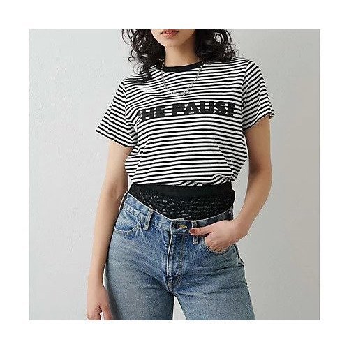 【ウィムガゼット/Whim Gazette】の【THE PAUSE】THE PAUSE Tシャツ 人気、トレンドファッション・服の通販 founy(ファニー) 　ファッション　Fashion　レディースファッション　Fashion for Women　トップス・カットソー　Cut & Sew Tops　シャツ・ブラウス・オフィスカジュアル　Elegant Blouses & Button-Ups　ロングTシャツ・Tシャツ　Longline T-Shirts & Tees　ヴィンテージ　Vintage Style　グラデーション　Gradient, Ombre　コンパクト　Compact, Small Size　シンプル　Simple, Minimal　スタイリッシュ　Stylish, Fashionable　定番　Standard, Basic Item　バランス　Balance, Style Balance　プリント　Print, Printed Pattern　ベーシック　Basic, Essential　モノトーン　Monotone, Black and White　ワーク　Workwear, Utility Style　 other-1|ID: prp329100004458665 ipo3291000000031210247