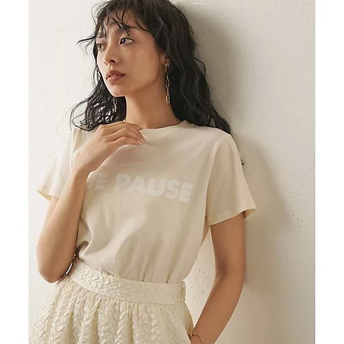 【ウィムガゼット/Whim Gazette】の【THE PAUSE】THE PAUSE Tシャツ インテリア・キッズ・メンズ・レディースファッション・服の通販 founy(ファニー) 　ファッション　Fashion　レディースファッション　Fashion for Women　トップス・カットソー　Cut & Sew Tops　シャツ・ブラウス・オフィスカジュアル　Elegant Blouses & Button-Ups　ロングTシャツ・Tシャツ　Longline T-Shirts & Tees　ヴィンテージ　Vintage Style　グラデーション　Gradient, Ombre　コンパクト　Compact, Small Size　シンプル　Simple, Minimal　スタイリッシュ　Stylish, Fashionable　定番　Standard, Basic Item　バランス　Balance, Style Balance　プリント　Print, Printed Pattern　ベーシック　Basic, Essential　モノトーン　Monotone, Black and White　ワーク　Workwear, Utility Style　アイボリー|ID: prp329100004458665 ipo3291000000031210249