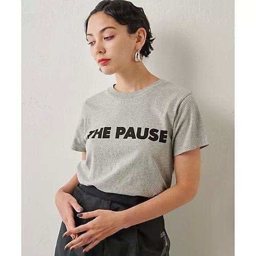 【ウィムガゼット/Whim Gazette】の【THE PAUSE】THE PAUSE Tシャツ インテリア・キッズ・メンズ・レディースファッション・服の通販 founy(ファニー) 　ファッション　Fashion　レディースファッション　Fashion for Women　トップス・カットソー　Cut & Sew Tops　シャツ・ブラウス・オフィスカジュアル　Elegant Blouses & Button-Ups　ロングTシャツ・Tシャツ　Longline T-Shirts & Tees　ヴィンテージ　Vintage Style　グラデーション　Gradient, Ombre　コンパクト　Compact, Small Size　シンプル　Simple, Minimal　スタイリッシュ　Stylish, Fashionable　定番　Standard, Basic Item　バランス　Balance, Style Balance　プリント　Print, Printed Pattern　ベーシック　Basic, Essential　モノトーン　Monotone, Black and White　ワーク　Workwear, Utility Style　グレー|ID: prp329100004458665 ipo3291000000031210252