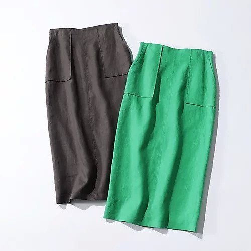 【ウィムガゼット/Whim Gazette】の《WEB限定》リネンペンシルスカート 人気、トレンドファッション・服の通販 founy(ファニー) 　ファッション　Fashion　レディースファッション　Fashion for Women　スカート　Skirts　キャンバス　Canvas, Canvas Fabric　スマート　Smart, Elegant　フレンチ　French, French Style　ペンシル　Pencil, Pencil Skirt　リネン　Linen, Linen Fabric　2022年　2022　2022 春夏 S/S　Spring/Summer 2022 SS22　other-2|ID: prp329100004458669 ipo3291000000031237089