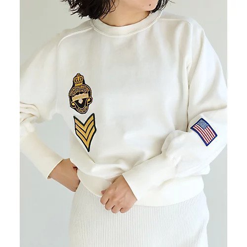 【ウィムガゼット/Whim Gazette】のワッペンSETスウェット2 インテリア・キッズ・メンズ・レディースファッション・服の通販 founy(ファニー) 　ファッション　Fashion　レディースファッション　Fashion for Women　トップス・カットソー　Cut & Sew Tops　レディースパーカー・カジュアルフーディー　Casual Hoodies & Sweatshirts　スウェット・クルーネックトップス　Sweatshirts & Crewnecks / Relaxed Fit Sweat Tops　ヴィンテージ　Vintage Style　吸水　Absorbent, Quick-Dry　スウェット / スエット　Sweatshirt, Sweatwear　タオル　Towel, Bath Towel　定番　Standard, Basic Item　フェミニン　Feminine, Girly　ロング　Long, Long-Length　2022年　2022　2022 春夏 S/S　Spring/Summer 2022 SS22　おすすめ　Recommended / Our Picks　クリア|ID: prp329100004458680 ipo3291000000031210296