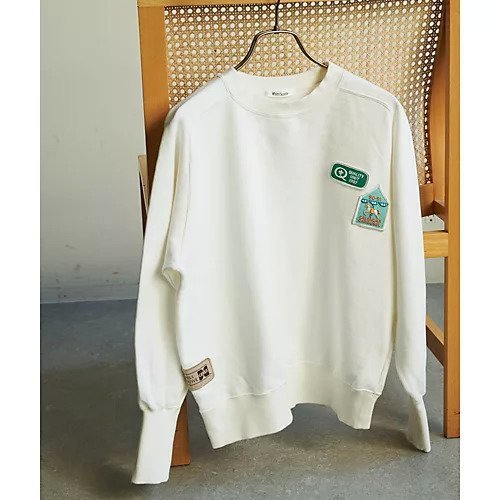 【ウィムガゼット/Whim Gazette】のワッペンSETスウェット2 インテリア・キッズ・メンズ・レディースファッション・服の通販 founy(ファニー) 　ファッション　Fashion　レディースファッション　Fashion for Women　トップス・カットソー　Cut & Sew Tops　レディースパーカー・カジュアルフーディー　Casual Hoodies & Sweatshirts　スウェット・クルーネックトップス　Sweatshirts & Crewnecks / Relaxed Fit Sweat Tops　ヴィンテージ　Vintage Style　吸水　Absorbent, Quick-Dry　スウェット / スエット　Sweatshirt, Sweatwear　タオル　Towel, Bath Towel　定番　Standard, Basic Item　フェミニン　Feminine, Girly　ロング　Long, Long-Length　2022年　2022　2022 春夏 S/S　Spring/Summer 2022 SS22　おすすめ　Recommended / Our Picks　ホワイトその他3|ID: prp329100004458680 ipo3291000000031210304