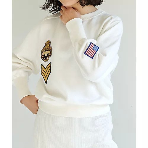 【ウィムガゼット/Whim Gazette】のワッペンSETスウェット2 人気、トレンドファッション・服の通販 founy(ファニー) 　ファッション　Fashion　レディースファッション　Fashion for Women　トップス・カットソー　Cut & Sew Tops　レディースパーカー・カジュアルフーディー　Casual Hoodies & Sweatshirts　スウェット・クルーネックトップス　Sweatshirts & Crewnecks / Relaxed Fit Sweat Tops　ヴィンテージ　Vintage Style　吸水　Absorbent, Quick-Dry　スウェット / スエット　Sweatshirt, Sweatwear　タオル　Towel, Bath Towel　定番　Standard, Basic Item　フェミニン　Feminine, Girly　ロング　Long, Long-Length　2022年　2022　2022 春夏 S/S　Spring/Summer 2022 SS22　おすすめ　Recommended / Our Picks　other-2|ID: prp329100004458680 ipo3291000000031237111