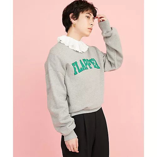 【ウィムガゼット/Whim Gazette】のロゴスウェット 人気、トレンドファッション・服の通販 founy(ファニー) 　ファッション　Fashion　レディースファッション　WOMEN　トップス・カットソー　Tops/Tshirt　パーカ　Sweats　スウェット　Sweat　2022年　2022　2022 春夏 S/S　Ss,Spring/Summer,2022　おすすめ　Recommend　フリル　Frills　プリント　Print　ループ　Loop　ヴィンテージ　Vintage　今季　This Season　定番　Standard　other-3|ID: prp329100004458686 ipo3291000000031237124