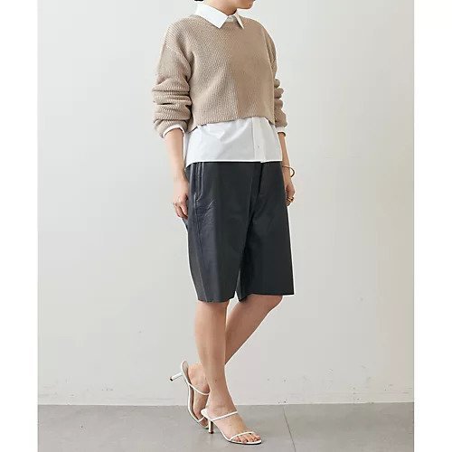 【ウィムガゼット/Whim Gazette】の【SEEALL】レザーショートパンツ 人気、トレンドファッション・服の通販 founy(ファニー) 　ファッション　Fashion　レディースファッション　WOMEN　パンツ　Pants　ハーフ / ショートパンツ　Short Pants　イタリア　Italy　トレンド　Trend　ハンド　Hand　ハーフ　Half　ロング　Long　2022年　2022　2022 春夏 S/S　Ss,Spring/Summer,2022　other-2|ID: prp329100004458696 ipo3291000000031237143