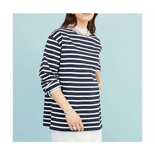 【ウィムガゼット/Whim Gazette】のボーダーカットソー 人気、トレンドファッション・服の通販 founy(ファニー) 　ファッション　Fashion　レディースファッション　WOMEN　トップス・カットソー　Tops/Tshirt　カットソー　Cut and Sewn　軽量　Lightweight　シンプル　Simple　スリーブ　Sleeve　デコルテ　Decolletage　定番　Standard　バスク　Basque　バランス　Balance　ベーシック　Basic　ボトム　Bottom　ボーダー　Border　モノトーン　Monotone　ワイド　Wide　2022年　2022　2022 春夏 S/S　Ss,Spring/Summer,2022　 other-1|ID: prp329100004458705 ipo3291000000031210384