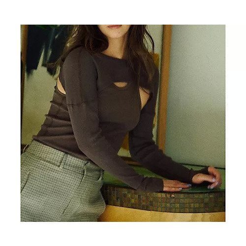 【ウィムガゼット/Whim Gazette】の【OVERNEATH】リブアームカバー 人気、トレンドファッション・服の通販 founy(ファニー) ファッション Fashion レディースファッション Fashion for Women クロップド Cropped, Short Length 2022年 2022 2022 春夏 S/S Spring/Summer 2022 SS22 おすすめ Recommended / Our Picks other-2|ID: prp329100004458706 ipo3291000000031237163