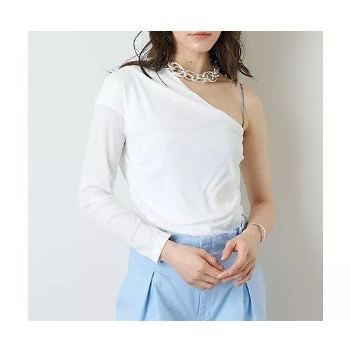【ウィムガゼット/Whim Gazette】の【Cabana】ワンショルトップス インテリア・キッズ・メンズ・レディースファッション・服の通販 founy(ファニー) 　ファッション　Fashion　レディースファッション　Fashion for Women　トップス・カットソー　Cut & Sew Tops　インナー　Innerwear　ギャザー　Gathered, Ruffled　クール　Cool, Chic　コレクション　Collection, Seasonal Line　ジャケット　Jacket, Outerwear　デコルテ　Décolleté, Neckline　ビーチ　Beach, Seaside　ボーダー　Border, Stripe　ポケット　Pocket, Pocket Detail　リゾート　Resort, Vacation Style　2022年　2022　2022 春夏 S/S　Spring/Summer 2022 SS22　ホワイト|ID: prp329100004458717 ipo3291000000031210414