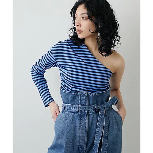 【ウィムガゼット/Whim Gazette】の【Cabana】ワンショルトップス インテリア・キッズ・メンズ・レディースファッション・服の通販 founy(ファニー) 　ファッション　Fashion　レディースファッション　Fashion for Women　トップス・カットソー　Cut & Sew Tops　インナー　Innerwear　ギャザー　Gathered, Ruffled　クール　Cool, Chic　コレクション　Collection, Seasonal Line　ジャケット　Jacket, Outerwear　デコルテ　Décolleté, Neckline　ビーチ　Beach, Seaside　ボーダー　Border, Stripe　ポケット　Pocket, Pocket Detail　リゾート　Resort, Vacation Style　2022年　2022　2022 春夏 S/S　Spring/Summer 2022 SS22　ネイビー|ID: prp329100004458717 ipo3291000000031210415