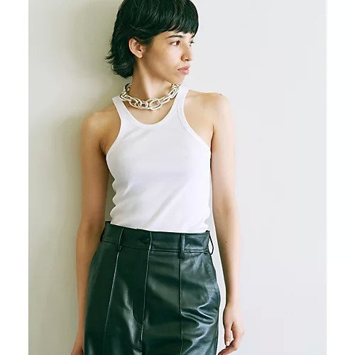 【ウィムガゼット/Whim Gazette】の【OVERNEATH】リブタンクトップ 人気、トレンドファッション・服の通販 founy(ファニー) 　ファッション　Fashion　レディースファッション　Fashion for Women　タンク　Tank Top, Sleeveless Top　デコルテ　Décolleté, Neckline　フィット　Fit, Slim Fit　ブライト　Bright, Shiny　別注　Limited Edition, Custom Order　2022年　2022　2022 春夏 S/S　Spring/Summer 2022 SS22　おすすめ　Recommended / Our Picks　other-3|ID: prp329100004458725 ipo3291000000031237202
