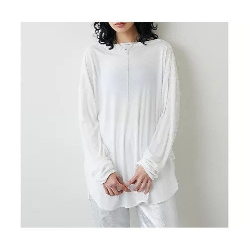 【ウィムガゼット/Whim Gazette】のシアーロングTEE インテリア・キッズ・メンズ・レディースファッション・服の通販 founy(ファニー) 　ファッション　Fashion　レディースファッション　Fashion for Women　2022年　2022　2022 春夏 S/S　Spring/Summer 2022 SS22　おすすめ　Recommended / Our Picks　インド　Indian Textile　キャミソール　Camisole, Spaghetti Strap Top　シアー　Sheer, See-Through　スリーブ　Sleeve, Long Sleeve / Short Sleeve　タンク　Tank Top, Sleeveless Top　デコルテ　Décolleté, Neckline　フィット　Fit, Slim Fit　ボトム　Bottoms, Lower Wear　ロング　Long, Long-Length　エレガント 上品　Elegant　今季　This Season, Current Season　オフホワイト|ID: prp329100004458730 ipo3291000000031210449