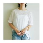 【ウィムガゼット/Whim Gazette】の【La nature linge】シアーハーフスリーブTEE オフホワイト|ID: prp329100004458743 ipo3291000000031210485