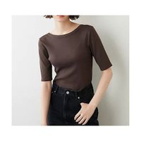 【ウィムガゼット/Whim Gazette】のバックシャンハーフスリーブカットソー 人気、トレンドファッション・服の通販 founy(ファニー) ファッション Fashion レディースファッション WOMEN トップス・カットソー Tops/Tshirt カットソー Cut and Sewn インナー Inner カッティング Cutting ジャケット Jacket スマート Smart スリーブ Sleeve テレコ Tereko ハーフ Half バランス Balance フィット Fit プレミアム Premium ベーシック Basic 2022年 2022 2022 春夏 S/S Ss,Spring/Summer,2022 |ID:prp329100004458816