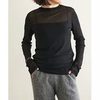 【ウィムガゼット/Whim Gazette】の【La nature linge】シアーチュールプルオーバー ブラック|ID: prp329100004458863 ipo3291000000031210819