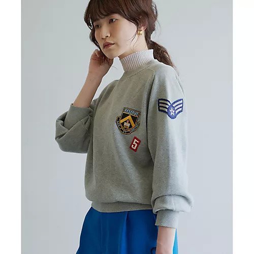 【ウィムガゼット/Whim Gazette】のワッペンスウェット インテリア・キッズ・メンズ・レディースファッション・服の通販 founy(ファニー) 　ファッション　Fashion　レディースファッション　WOMEN　トップス・カットソー　Tops/Tshirt　パーカ　Sweats　スウェット　Sweat　ヴィンテージ　Vintage　吸水　Water Absorption　スウェット　Sweat　タオル　Towel　定番　Standard　フェミニン　Feminine　ロング　Long　2022年　2022　2022-2023秋冬・A/W　Aw/Autumn/Winter//Fw/Fall-Winter/2022-2023　おすすめ　Recommend　グレーその他2|ID: prp329100004458891 ipo3291000000031210899
