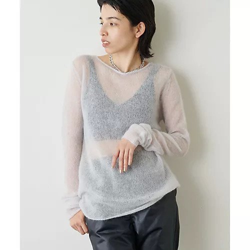 【ウィムガゼット/Whim Gazette】のモヘヤ2WAYプルオーバー 人気、トレンドファッション・服の通販 founy(ファニー) 　ファッション　Fashion　レディースファッション　WOMEN　トップス・カットソー　Tops/Tshirt　プルオーバー　Pullover　エアリー　Airy　シアー　Sheer　デコルテ　Decolletage　パープル　Purple　モヘア　Mohair　モヘヤ　Mohair　2022年　2022　2022-2023秋冬・A/W　Aw/Autumn/Winter//Fw/Fall-Winter/2022-2023　 other-1|ID: prp329100004458901 ipo3291000000031210924