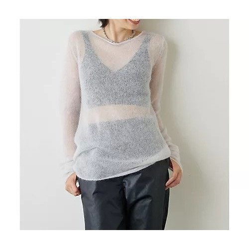 【ウィムガゼット/Whim Gazette】のモヘヤ2WAYプルオーバー 人気、トレンドファッション・服の通販 founy(ファニー) 　ファッション　Fashion　レディースファッション　WOMEN　トップス・カットソー　Tops/Tshirt　プルオーバー　Pullover　エアリー　Airy　シアー　Sheer　デコルテ　Decolletage　パープル　Purple　モヘア　Mohair　モヘヤ　Mohair　2022年　2022　2022-2023秋冬・A/W　Aw/Autumn/Winter//Fw/Fall-Winter/2022-2023　other-2|ID: prp329100004458901 ipo3291000000031237557