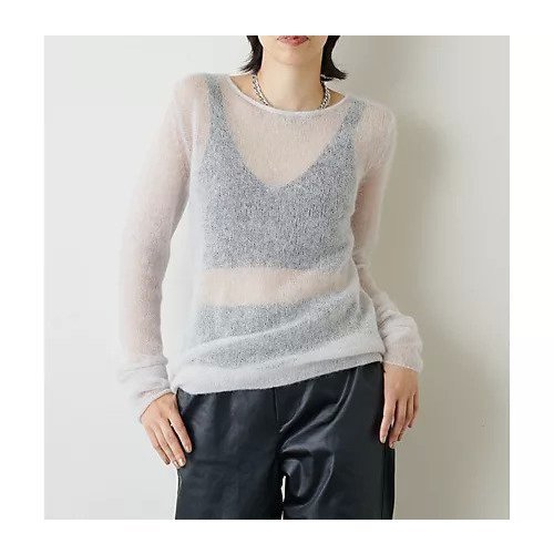 【ウィムガゼット/Whim Gazette】のモヘヤ2WAYプルオーバー 人気、トレンドファッション・服の通販 founy(ファニー) 　ファッション　Fashion　レディースファッション　WOMEN　トップス・カットソー　Tops/Tshirt　プルオーバー　Pullover　エアリー　Airy　シアー　Sheer　デコルテ　Decolletage　パープル　Purple　モヘア　Mohair　モヘヤ　Mohair　2022年　2022　2022-2023秋冬・A/W　Aw/Autumn/Winter//Fw/Fall-Winter/2022-2023　other-3|ID: prp329100004458901 ipo3291000000031237558