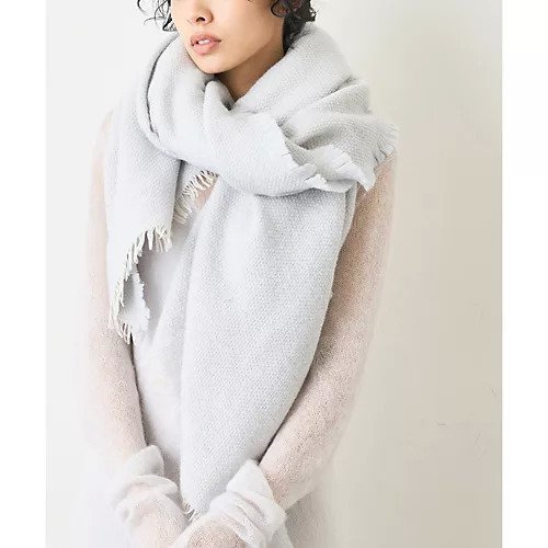 【ウィムガゼット/Whim Gazette】の【ASAUCE MELER】別注モヘヤウールスポンジストール インテリア・キッズ・メンズ・レディースファッション・服の通販 founy(ファニー) 　ファッション　Fashion　レディースファッション　Fashion for Women　軽量　Lightweight, Ultra Light　サマー　Summer, Summer Style　ストール　Stole, Wrap　人気　Popular, Best Seller　フリンジ　Fringe, Tassel　ベビー　Baby, Babywear　別注　Limited Edition, Custom Order　ロマンティック　Romantic, Feminine Style　ワッフル　Waffle, Waffle Knit　A/W・秋冬　Autumn/Winter　2022年　2022　2022-2023秋冬・A/W　Autumn/Winter 2022–23 AW22–23　エレガント 上品　Elegant　ライトグレー|ID: prp329100004458905 ipo3291000000031210939