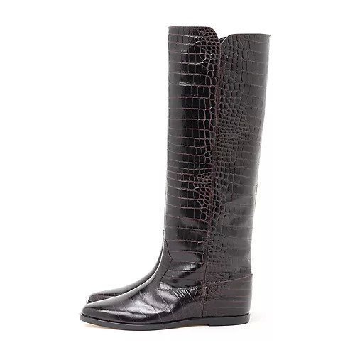 【ウィムガゼット/Whim Gazette】の【BRENTA】型押ロングブーツ 人気、トレンドファッション・服の通販 founy(ファニー) 　ファッション　Fashion　レディースファッション　WOMEN　エレガント 上品　Elegant　春　Spring　クロコ　Croco　シューズ　Shoes　トレンド　Trend　フィット　Fit　フラット　Flat　ボトム　Bottom　ロング　Long　2022年　2022　S/S・春夏　Ss・Spring/Summer　2022-2023秋冬・A/W　Aw/Autumn/Winter//Fw/Fall-Winter/2022-2023　おすすめ　Recommend　夏　Summer　other-2|ID: prp329100004458909 ipo3291000000031237573