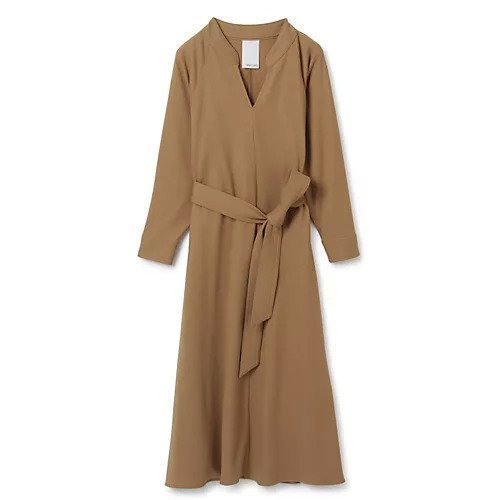 【ウィムガゼット/Whim Gazette】の【Marisol別注】ウールワンピース インテリア・キッズ・メンズ・レディースファッション・服の通販 founy(ファニー) 　ファッション　Fashion　レディースファッション　Fashion for Women　ワンピース　Dresses　スキッパー　Skipper, Open Collar　スリーブ　Sleeve, Long Sleeve / Short Sleeve　リボン　Ribbon, Bow　リラックス　Relax, Relaxed Fit　別注　Limited Edition, Custom Order　キャメル|ID: prp329100004458921 ipo3291000000031210987