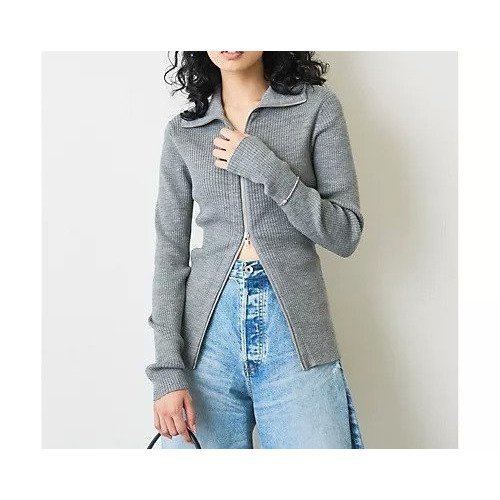 【ウィムガゼット/Whim Gazette】のZIPニット 人気、トレンドファッション・服の通販 founy(ファニー)  ファッション Fashion レディースファッション Fashion for Women トップス・カットソー Cut & Sew Tops ニット Knit Tops & Sweaters ツイスト Tweed, Tweed Fabric デニム Denim, Jeans Material バランス Balance, Style Balance フィット Fit, Slim Fit フェミニン Feminine, Girly フロント Front, Front Design 2022年 2022 2022-2023秋冬・A/W Autumn/Winter 2022–23 AW22–23 おすすめ Recommended / Our Picks other-3|ID: prp329100004458927 ipo3291000000031237610
