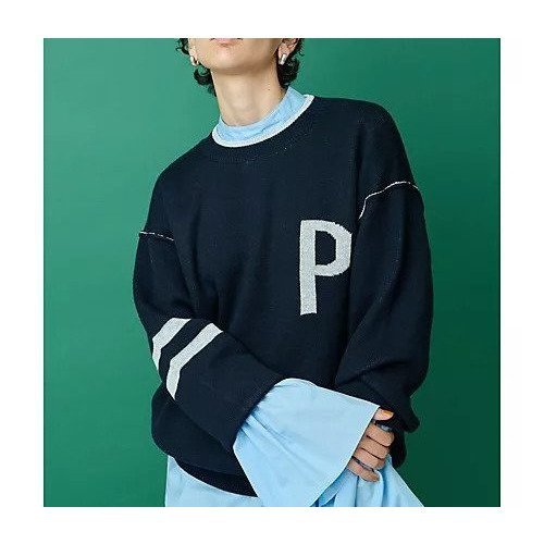 【ウィムガゼット/Whim Gazette】の【THE PAUSE】ロゴニットプルオーバー インテリア・キッズ・メンズ・レディースファッション・服の通販 founy(ファニー)  ファッション Fashion レディースファッション Fashion for Women トップス・カットソー Cut & Sew Tops ニット Knit Tops & Sweaters カジュアルプルオーバー・ニットトップス Pullovers & Knit Tops / Casual Pullovers ヴィンテージ Vintage Style カットソー Cut and Sewn Top クラシック Classic, Timeless Style グラデーション Gradient, Ombre スウェット / スエット Sweatshirt, Sweatwear ボトム Bottoms, Lower Wear ワーク Workwear, Utility Style 2022年 2022 2022-2023秋冬・A/W Autumn/Winter 2022–23 AW22–23 おすすめ Recommended / Our Picks ネイビー|ID: prp329100004458933 ipo3291000000031211023