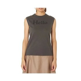【マディソンブルー/MADISONBLUE】 HELLO NOSLEEVE TEE人気、トレンドファッション・服の通販 founy(ファニー) ファッション Fashion レディースファッション Fashion for Women トップス・カットソー Cut & Sew Tops カーディガン Cardigan, Knitwear スマート Smart, Elegant ノースリーブ Sleeveless, No-Sleeve プリント Print, Printed Pattern ヴィンテージ Vintage Style |ID:prp329100004458952