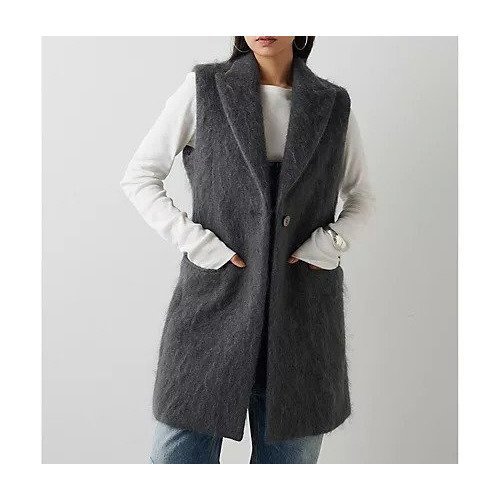 【ウィムガゼット/Whim Gazette】のモヘヤシャギージレ 人気、トレンドファッション・服の通販 founy(ファニー) 　ファッション　Fashion　レディースファッション　WOMEN　アウター　Coat Outerwear　トップス・カットソー　Tops/Tshirt　ベスト/ジレ　Gilets/Vests　2024年　2024　2024-2025秋冬・A/W　Aw/Autumn/Winter/Fw/Fall/2024-2025　シェイプ　Shape　スウェット　Sweat　スタイリッシュ　Stylish　ボトム　Bottom　モヘア　Mohair　ループ　Loop　エレガント 上品　Elegant　A/W・秋冬　Aw・Autumn/Winter・Fw・Fall-Winter　other-2|ID: prp329100004458996 ipo3291000000031251580