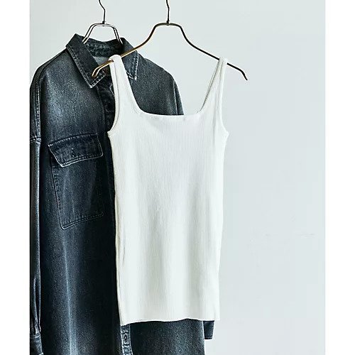 【ウィムガゼット/Whim Gazette】のリブタンク 人気、トレンドファッション・服の通販 founy(ファニー) 　ファッション　Fashion　レディースファッション　Fashion for Women　2022年　2022　2022-2023秋冬・A/W　Autumn/Winter 2022–23 AW22–23　インナー　Innerwear　ジャケット　Jacket, Outerwear　スクエア　Square, Square Shape　ストレッチ　Stretch, Stretchy Fabric　タンク　Tank Top, Sleeveless Top　デコルテ　Décolleté, Neckline　トレンド　Trend, Trending Now　フィット　Fit, Slim Fit　フロント　Front, Front Design　ランダム　Random, Irregular　エレガント 上品　Elegant　 other-1|ID: prp329100004459007 ipo3291000000031211595