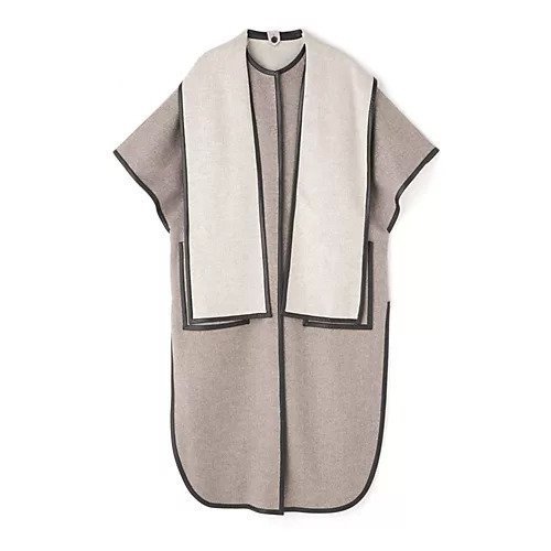 【アドーア/ADORE】のヤクミックスリバーコート インテリア・キッズ・メンズ・レディースファッション・服の通販 founy(ファニー) 　ファッション　Fashion　レディースファッション　WOMEN　アウター　Coat Outerwear　コート　Coats　パイピング　Piping　ビッグ　Big　マフラー　Scarf　ミックス　Mix　ベージュ|ID: prp329100004459024 ipo3291000000031211651