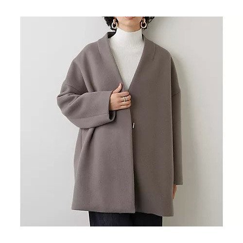 【ウィムガゼット/Whim Gazette】のメリンプミドルコート インテリア・キッズ・メンズ・レディースファッション・服の通販 founy(ファニー) 　ファッション　Fashion　レディースファッション　Fashion for Women　アウター　Coat / Outerwear Collection　コート・ロングコート・ピーコート　Long Coats, Peacoats & More　おすすめ　Recommended / Our Picks　カーディガン　Cardigan, Knitwear　ショルダー　Shoulder, Shoulder Strap　シンプル　Simple, Minimal　ジャケット　Jacket, Outerwear　スタンダード　Standard, Basic　トレンド　Trend, Trending Now　ドロップ　Drop Shoulder, Dropped Style　フロント　Front, Front Design　ベーシック　Basic, Essential　ミドル　Middle Length, Mid Height　リラックス　Relax, Relaxed Fit　グレージュ|ID: prp329100004459030 ipo3291000000031211671