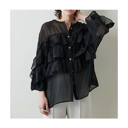 【ウィムガゼット/Whim Gazette】のフリルティアードブラウス インテリア・キッズ・メンズ・レディースファッション・服の通販 founy(ファニー) https://founy.com/ ファッション Fashion レディースファッション Fashion for Women トップス・カットソー Cut & Sew Tops シャツ・ブラウス・オフィスカジュアル Elegant Blouses & Button-Ups クラシカル Classical, Vintage-Inspired クラシック Classic, Timeless Style シアー Sheer, See-Through シルク Silk, 100% Silk シンプル Simple, Minimal スタイリッシュ Stylish, Fashionable フェミニン Feminine, Girly フリル Frill, Ruffle ボトム Bottoms, Lower Wear ワイド Wide, Wide Fit 2022年 2022 2022 春夏 S/S Spring/Summer 2022 SS22 おすすめ Recommended / Our Picks エレガント 上品 Elegant |ID: prp329100004459053 ipo3291000000031211757