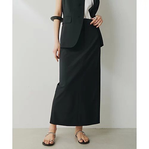 【ウィムガゼット/Whim Gazette】のIラインハイウエストスカート インテリア・キッズ・メンズ・レディースファッション・服の通販 founy(ファニー) 　ファッション　Fashion　レディースファッション　Fashion for Women　スカート　Skirts　2025年　2025　2025春夏・S/S　Spring/Summer 2025 SS25　ストレッチ　Stretch, Stretchy Fabric　スマート　Smart, Elegant　スリット　Slit, Slit Detail　タイトスカート　Pencil Skirt, Tight Skirt　フォルム　Silhouette, Form　ロング　Long, Long-Length　エレガント 上品　Elegant　ブラック|ID: prp329100004459086 ipo3291000000031211892