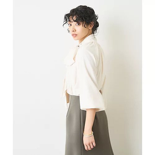 【ウィムガゼット/Whim Gazette】のラグランボウタイブラウス 人気、トレンドファッション・服の通販 founy(ファニー) 　ファッション　Fashion　レディースファッション　Fashion for Women　トップス・カットソー　Cut & Sew Tops　シャツ・ブラウス・オフィスカジュアル　Elegant Blouses & Button-Ups　エレガント 上品　Elegant　ギャザー　Gathered, Ruffled　ストレッチ　Stretch, Stretchy Fabric　スリーブ　Sleeve, Long Sleeve / Short Sleeve　ロング　Long, Long-Length　冬　Winter / This Winter　2022年　2022　2022-2023秋冬・A/W　Autumn/Winter 2022–23 AW22–23　other-3|ID: prp329100004459102 ipo3291000000031237827