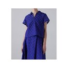 【アドーア/ADORE】のダミエジャガードブラウス ブルー|ID: prp329100004459120 ipo3291000000031212012