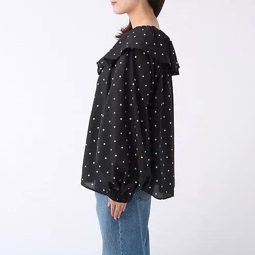 【ウィムガゼット/Whim Gazette】のフリルドットブラウス 人気、トレンドファッション・服の通販 founy(ファニー) 　ファッション　Fashion　レディースファッション　Fashion for Women　トップス・カットソー　Cut & Sew Tops　シャツ・ブラウス・オフィスカジュアル　Elegant Blouses & Button-Ups　ギャザー　Gathered, Ruffled　クラシカル　Classical, Vintage-Inspired　スリーブ　Sleeve, Long Sleeve / Short Sleeve　ドット　Polka Dot, Dot Pattern　定番　Standard, Basic Item　人気　Popular, Best Seller　フリル　Frill, Ruffle　フロント　Front, Front Design　プリント　Print, Printed Pattern　2022年　2022　2022-2023秋冬・A/W　Autumn/Winter 2022–23 AW22–23　おすすめ　Recommended / Our Picks　other-2|ID: prp329100004459138 ipo3291000000031237858