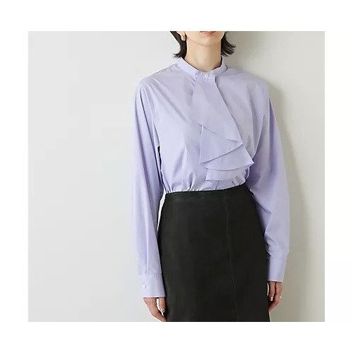 【ウィムガゼット/Whim Gazette】のフロントフリルブラウス インテリア・キッズ・メンズ・レディースファッション・服の通販 founy(ファニー) https://founy.com/ ファッション Fashion レディースファッション Fashion for Women トップス・カットソー Cut & Sew Tops シャツ・ブラウス・オフィスカジュアル Elegant Blouses & Button-Ups 2022年 2022 2022-2023秋冬・A/W Autumn/Winter 2022–23 AW22–23 おすすめ Recommended / Our Picks クラシカル Classical, Vintage-Inspired シンプル Simple, Minimal ジャケット Jacket, Outerwear ストレッチ Stretch, Stretchy Fabric タイプライター Typewriter Fabric, Crisp Cotton パープル Purple, Violet フリル Frill, Ruffle エレガント 上品 Elegant |ID: prp329100004459152 ipo3291000000031212127
