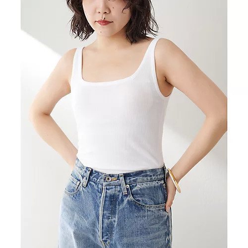 【ウィムガゼット/Whim Gazette】のカップツキRIBタンク 人気、トレンドファッション・服の通販 founy(ファニー) 　ファッション　Fashion　レディースファッション　Fashion for Women　インナー　Innerwear　スクエア　Square, Square Shape　タンク　Tank Top, Sleeveless Top　デコルテ　Décolleté, Neckline　フィット　Fit, Slim Fit　フロント　Front, Front Design　エレガント 上品　Elegant　定番　Standard, Basic Item　other-3|ID: prp329100004459155 ipo3291000000031251925