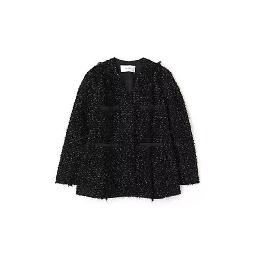 【アドーア/ADORE】のファンシーツィードジャケット インテリア・キッズ・メンズ・レディースファッション・服の通販 founy(ファニー) 　ファッション　Fashion　レディースファッション　Fashion for Women　アウター　Coat / Outerwear Collection　レディースジャケット・軽アウター　Jackets　おすすめ　Recommended / Our Picks　オケージョン　Occasion Wear　ジャケット　Jacket, Outerwear　スタンダード　Standard, Basic　セットアップ　Set-Up, Coordinated Outfit　ツイード　Twill, Twill Weave　フィット　Fit, Slim Fit　ミックス　Mix, Mixed Style　ループ　Loop, Loop Knit　夏　Summer　春　Spring　S/S・春夏　SS, Spring/Summer, Warm Season　ブラック|ID: prp329100004459166 ipo3291000000034078908