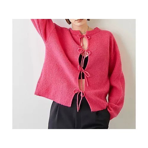 【ウィムガゼット/Whim Gazette】のモヘヤKNOTTニット インテリア・キッズ・メンズ・レディースファッション・服の通販 founy(ファニー) https://founy.com/ ファッション Fashion レディースファッション Fashion for Women トップス・カットソー Cut & Sew Tops ニット Knit Tops & Sweaters 2022年 2022 2022-2023秋冬・A/W Autumn/Winter 2022–23 AW22–23 インナー Innerwear コンパクト Compact, Small Size ボトム Bottoms, Lower Wear リボン Ribbon, Bow |ID: prp329100004459194 ipo3291000000031212289