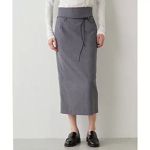 【ウィムガゼット/Whim Gazette】のキョウネンロングスカート インテリア・キッズ・メンズ・レディースファッション・服の通販 founy(ファニー) 　ファッション　Fashion　レディースファッション　Fashion for Women　スカート　Skirts　ロングスカート　Long Skirts / Maxi & Midi Skirts　カットソー　Cut and Sewn Top　クラシカル　Classical, Vintage-Inspired　クール　Cool, Chic　シューズ　Shoes, Footwear　シンプル　Simple, Minimal　ストライプ　Stripe, Striped Pattern　ストレッチ　Stretch, Stretchy Fabric　スリット　Slit, Slit Detail　タイトスカート　Pencil Skirt, Tight Skirt　ミドル　Middle Length, Mid Height　おすすめ　Recommended / Our Picks　2023年　2023　2023-2024秋冬・A/W　Autumn/Winter 2023–24 AW23–24　エレガント 上品　Elegant　グレー|ID: prp329100004459204 ipo3291000000031212323
