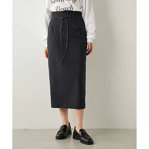 【ウィムガゼット/Whim Gazette】のキョウネンロングスカート 人気、トレンドファッション・服の通販 founy(ファニー) 　ファッション　Fashion　レディースファッション　Fashion for Women　スカート　Skirts　ロングスカート　Long Skirts / Maxi & Midi Skirts　カットソー　Cut and Sewn Top　クラシカル　Classical, Vintage-Inspired　クール　Cool, Chic　シューズ　Shoes, Footwear　シンプル　Simple, Minimal　ストライプ　Stripe, Striped Pattern　ストレッチ　Stretch, Stretchy Fabric　スリット　Slit, Slit Detail　タイトスカート　Pencil Skirt, Tight Skirt　ミドル　Middle Length, Mid Height　おすすめ　Recommended / Our Picks　2023年　2023　2023-2024秋冬・A/W　Autumn/Winter 2023–24 AW23–24　エレガント 上品　Elegant　other-2|ID: prp329100004459204 ipo3291000000031252028